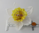 White Daffodil Hair Clip