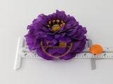 Purple Zinnia Hair Clip