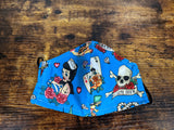 Vintage Pinup Sailor Girl Print Face Mask