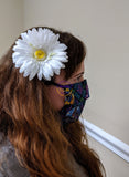 White Gerbera Daisy Hair Clip