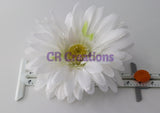 White Gerbera Daisy Hair Clip