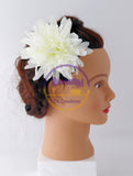 Yellow or White Mum Hair Clip