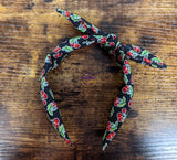 Rockabilly Cherry Print Top Knot Headband