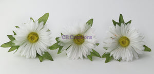 White Daisy Hair Pins