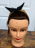 Leopard Print Top Knot Headband