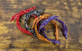 Bandana Headband (Black, Orange, Purple, or Red)