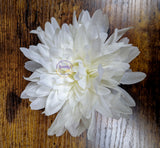 Yellow or White Mum Hair Clip